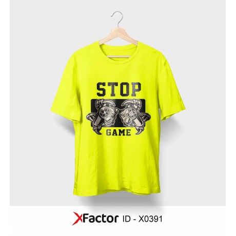 Stop Game gaming T shirt Design