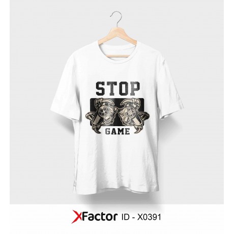 Stop Game gaming T shirt Design